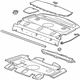 GM 84006869 Package Tray Trim, Black, Rear