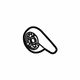GM 42645798 Recline Handle, Black, Front GM 42645798 Recline Handle, Black, Front