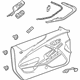GM 84454729 Door Trim Panel, Black; Gray, Front Driver Side GM 84454729 Door Trim Panel, Black; Gray, Front Driver Side