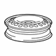 GM 22969708 Spare Wheel, Rear, Steel GM 22969708 Spare Wheel, Rear, Steel