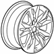 GM 42798395 Wheel, Alloy, Rear GM 42798395 Wheel, Alloy, Rear