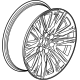 GM 23376239 Wheel, Alloy GM 23376239 Wheel, Alloy