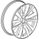 GM 85046829 Wheel-Front & Rear *Dark Android