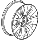 GM 23376238 Wheel, Alloy GM 23376238 Wheel, Alloy