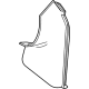 GM 84568873 Side Cover, Blue, Passenger Side GM 84568873 Side Cover, Blue, Passenger Side