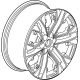 GM 86528812 Wheel, Rear Or Spare, Front GM 86528812 Wheel, Rear Or Spare, Front