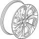GM 86528810 Wheel, Rear Or Spare GM 86528810 Wheel, Rear Or Spare