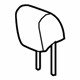 GM 22914507 Headrest, Titanium, Front GM 22914507 Headrest, Titanium, Front