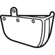 GM 84639028 Mud Guard, Black, Rear Driver Side GM 84639028 Mud Guard, Black, Rear Driver Side