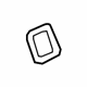 GM 23320909 Lower Gate Trim Plug, Black, Rear