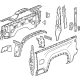 GM 85554910 Side Panel, Driver Side GM 85554910 Side Panel, Driver Side