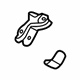 GM 23141703 Support, Black, Driver Side GM 23141703 Support, Black, Driver Side