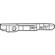 GM 84477895 Center Bracket, Driver Side GM 84477895 Center Bracket, Driver Side
