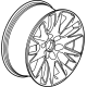 GM 84570309 Wheel, Alloy, Rear GM 84570309 Wheel, Alloy, Rear