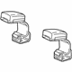 GM 19367051 Buckle, Black, Rear GM 19367051 Buckle, Black, Rear