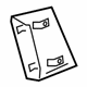 GM 22699216 Lower Molding, Rear Passenger Side GM 22699216 Lower Molding, Rear Passenger Side