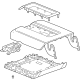 GM 85540149 Armrest Assembly, Black, Front