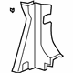 GM 15778097 Lock Pillar Trim, Driver Side