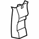 GM 25858002 Upper Center Pillar Trim, Driver Side