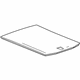GM 23456000 Floor Cover, Black Diamon, Rear GM 23456000 Floor Cover, Black Diamon, Rear