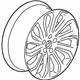 GM 22976141 Wheel, Alloy, Rear GM 22976141 Wheel, Alloy, Rear
