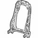 GM 84301092 Seat Back Frame, Front GM 84301092 Seat Back Frame, Front