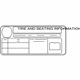 GM 95145257 Tire Info Label GM 95145257 Tire Info Label