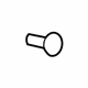 GM 22717703 Lower Quarter Trim Retainer, Gray, Rear GM 22717703 Lower Quarter Trim Retainer, Gray, Rear