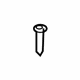 GM 25908135 Headrest Guide, Titanium, Front GM 25908135 Headrest Guide, Titanium, Front