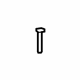 GM 15932183 Headrest Guide, Titanium, Front GM 15932183 Headrest Guide, Titanium, Front