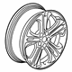 GM 13383414 Wheel, Alloy, Rear GM 13383414 Wheel, Alloy, Rear