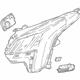 GM 84469439 Headlamp Assembly, Front Driver Side
