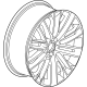 GM 26428347 Wheel, Rear Or Spare