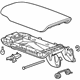 GM 84500304 Armrest Assembly, Black; Gray