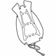 GM 13515186 Seat Back Heater, Front