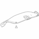 GM 84281898 Trunk Lid Trim, Black Diamon, Rear Inner