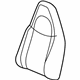 GM 19331411 Seat Back Cover, Driver Side GM 19331411 Seat Back Cover, Driver Side