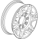 GM 84742721 Wheel, Alloy, Rear GM 84742721 Wheel, Alloy, Rear