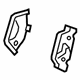 GM 84082724 Armrest Bracket, Black, Rear GM 84082724 Armrest Bracket, Black, Rear