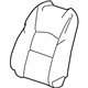 GM 86568517 Seat Back Cover, Black, Driver Side GM 86568517 Seat Back Cover, Black, Driver Side