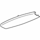 GM 84445040 Upper Gate Trim, Jet Black GM 84445040 Upper Gate Trim, Jet Black