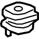GM 84798340 Mount Cushion, White GM 84798340 Mount Cushion, White