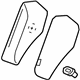 GM 95372114 Bolster, Titanium GM 95372114 Bolster, Titanium