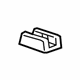 GM 20933866 Track Cover, Black, Front GM 20933866 Track Cover, Black, Front