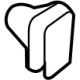 GM 42829614 Retainer, Body Moldings, Front GM 42829614 Retainer, Body Moldings, Front
