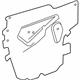 GM 42477106 Water Deflector, Front Driver Side GM 42477106 Water Deflector, Front Driver Side