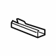 GM 23244556 Track Cover, Black, Front