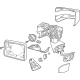 GM 87828124 Mirror Assembly, Rear Passenger Side GM 87828124 Mirror Assembly, Rear Passenger Side