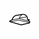 GM 10342424 Headliner Clip GM 10342424 Headliner Clip