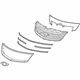 GM 84928296 Upper Grille, Front GM 84928296 Upper Grille, Front